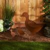 Accent Plus Duck Family Rustic Garden Stake Set