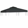 vidaXL Gazebo Cover Canopy Replacement 9.14 oz/ydÂ¬â‰¤ Dark Gray 10'x10'