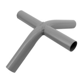 1-3/8" High Peak 4-Way Canopy Fitting - Gray Powder Coated