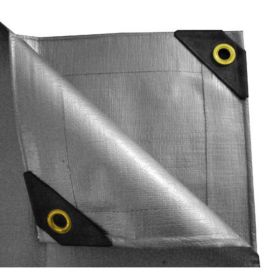 6 x 10 Heavy Duty Canopy Tarp - Silver