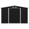 vidaXL Garden Storage Shed Anthracite Steel 101.2"x80.7"x70.1"