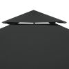 vidaXL Gazebo Cover Canopy Replacement 9.14 oz/ydÂ¬â‰¤ Dark Gray 10'x10'