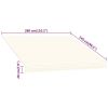 vidaXL Awning Top Sunshade Canvas Cream 118.1"x98.4"