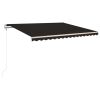 vidaXL Automatic Retractable Awning 157.5"x118.1" Anthracite