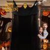 Halloween Scary Hanging Ghost Decoration Creepy Call and LED Flashing Glowing mask Suitable for Indoor and Outdoor Hanging Ghost Wall Decoration Hallo