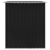 vidaXL Garden Storage Shed Anthracite Steel 101.2"x80.7"x70.1"