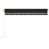 vidaXL Automatic Retractable Awning 157.5"x118.1" Anthracite