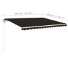 vidaXL Automatic Retractable Awning 157.5"x118.1" Anthracite