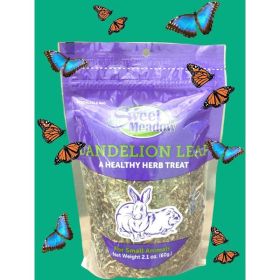 Sweet Meadow Farm Dandelion Leaf Healthy Herb Small Animal Treat 1ea-2.1 oz