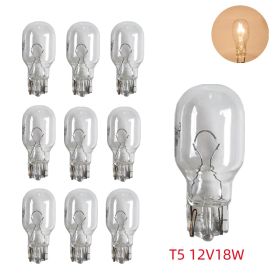 10Pcs Wedge Base Light Bulbs; Car Reverse Lamp; Landscape Bulbs; T5 11W Wedge Base 18W 12V Low Voltage Garden Yard Bulb; Courtyard Lawn Light Bulb (Items: T5 12V18W)