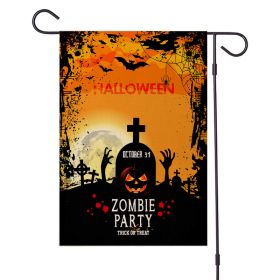 Halloween Decorations Garden Flag 12x18 Vertical Double Sided I Smell Children Sisters Fall Outside Hocus Pocus Decor Burlap Yard Flag (Color: PicF, size: 47x32cm)