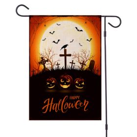 Halloween Decorations Garden Flag 12x18 Vertical Double Sided I Smell Children Sisters Fall Outside Hocus Pocus Decor Burlap Yard Flag (Color: Pic E, size: 47x32cm)