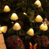 LED Solar Lights Outdoor Garden Waterproof Mushroom String Lawn Lamps Cute Fairy Light Landscape Lamp Path Yard Lawn Patio Decor