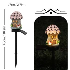 Cute Solar Garden Lights Easter Rabbit Solar LED Lights Waterproof Resin Landscape Lamp Outdoor Solar Lights Party Pathway Yard (Ships From: CN, Emitting Color: LLA0012112-I)