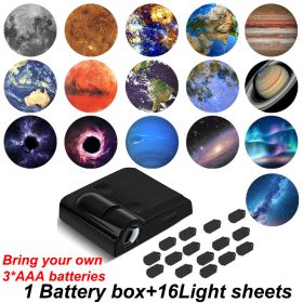 Landscape Projection Light INS Background Projector Night Light Planet Sea Cloud Lamp Christmas Gift Atmosphere Party Photo Prop (Ships From: CN, Color: black-16xScenes)