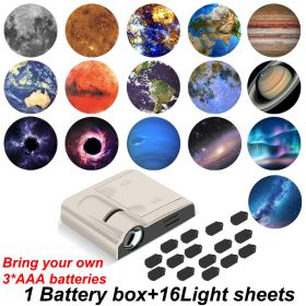 Landscape Projection Light INS Background Projector Night Light Planet Sea Cloud Lamp Christmas Gift Atmosphere Party Photo Prop (Ships From: CN, Color: milky-16xScenes)