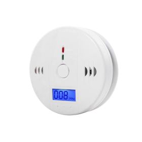 LCD CO Sensor Carbon Monoxide Detector 85dB Sound Independent CO Poisoning Warning Alarm Detector Meter Kitchen Fireplace Indoor (Ships From: CN, Color: 1PCS)