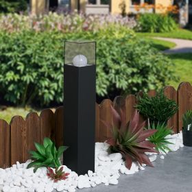 Outdoor Bollard Lamp/Path Light (Color: Black)