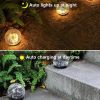 Solar Garden Light Cracked Glass Ball Lamps Outdoor Solar Courtyard Lights Waterproof Solar Lamp Balcony Yard Villa Street Decor