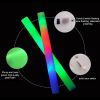 10Pcs Glow Sticks Bulk Colorful LED Foam Stick Cheer Bar Party Foam Glitter Glow Sticks Portable Luminous Atmosphere Party Props